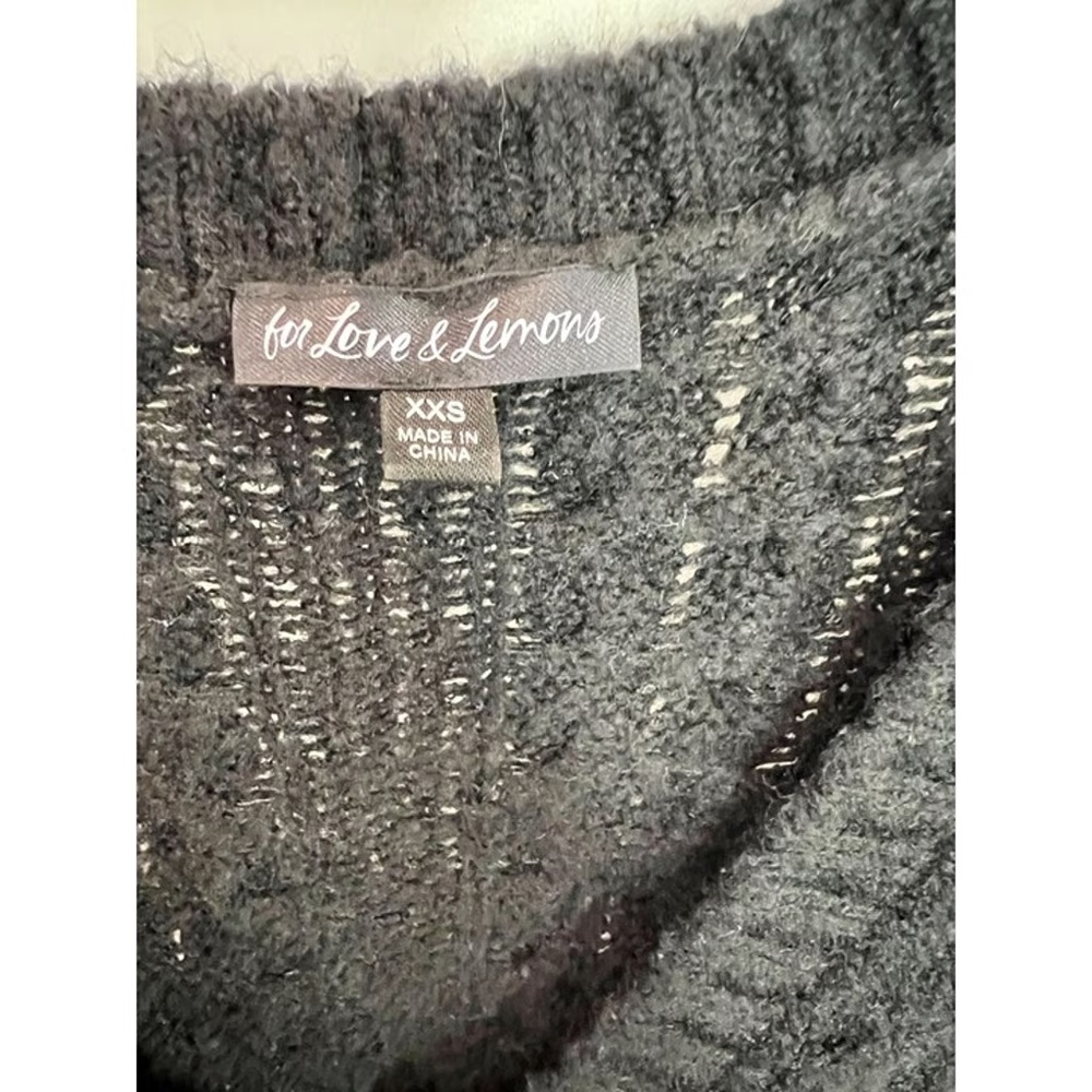 For Love and Lemons black cropped cardigan sweater - Picture 5 of 9